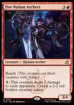 (237) Magic The Gathering Magic: The Gathering | Avatar: The Last Airbender: Eternal Single: Fire Nation Archers  Rare