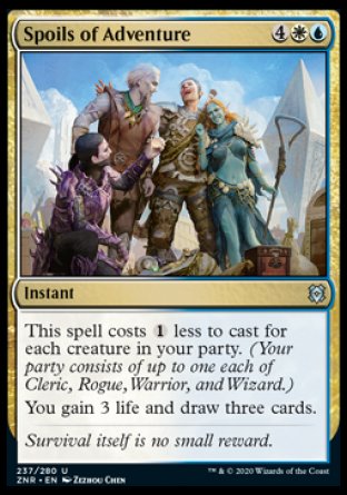 (237/280) Magic The Gathering Zendikar Rising Single: Spoils of Adventure Holo Uncommon