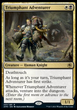 (237) Magic The Gathering Adventures in the Forgotten Realms Single: Triumphant Adventurer  Rare