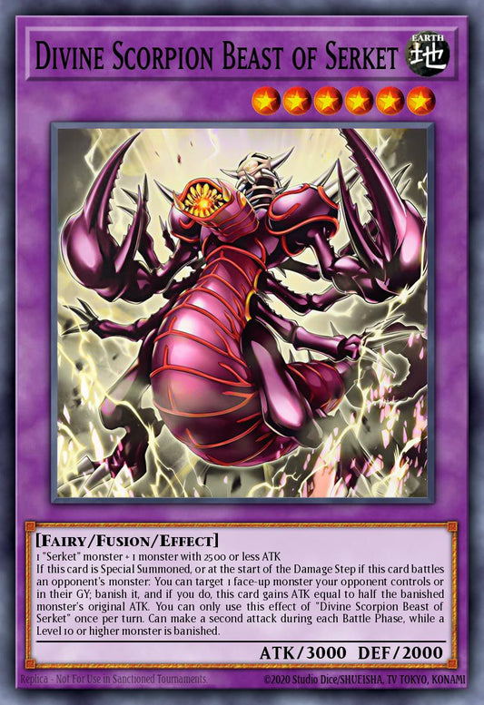 (005) YuGiOh TCG MZTM: Maze of the Master Single: Divine Scorpion Beast of Serket  Super Rare