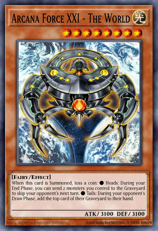 (016) YuGiOh TCG LODT: Light of Destruction Single: Arcana Force XXI - The World (V.3 - Ultimate Rare)  Ultimate Rare