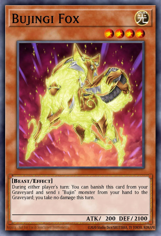 (210) YuGiOh TCG MP14: 2014 Mega-Tins Mega-Pack Single: Bujingi Fox  Rare