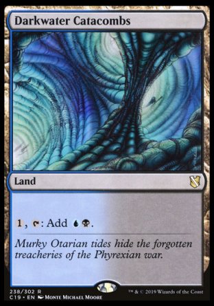 (238) Magic The Gathering Commander 2019 Single: Darkwater Catacombs Holo Rare