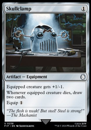 (238) Magic The Gathering Universes Beyond: Fallout Single: Skullclamp  Holo Uncommon