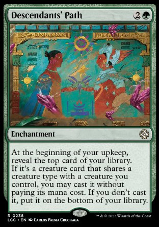 (238) Magic The Gathering Commander: The Lost Caverns of Ixalan Single: Descendants' Path  Rare