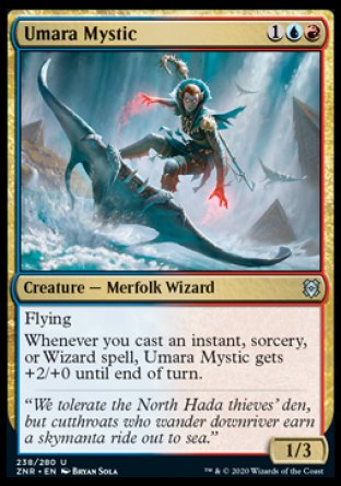 (238/280) Magic The Gathering Zendikar Rising Single: Umara Mystic Holo Uncommon