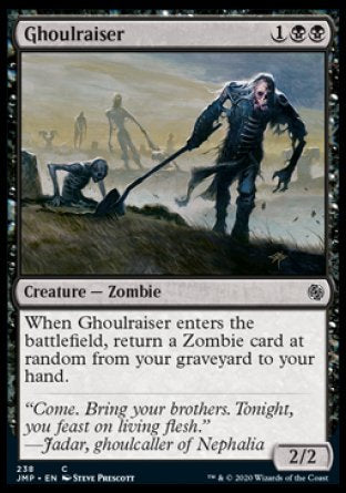 (238) Magic The Gathering Jumpstart Single: Ghoulraiser  Common