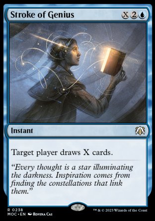 (238) Magic The Gathering Commander: March of the Machine Single: Stroke of Genius  Rare