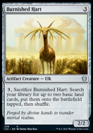 (238) Magic The Gathering Commander: Strixhaven Single: Burnished Hart Holo Uncommon
