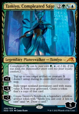 (238) Magic The Gathering Kamigawa: Neon Dynasty Single: Tamiyo, Compleated Sage  Mythic