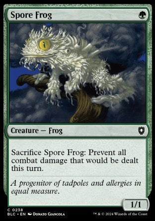 (238) Magic The Gathering Commander: Bloomburrow Single: Spore Frog  Common