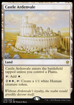 (238/269) Magic The Gathering Throne of Eldraine Single: Castle Ardenvale  Rare