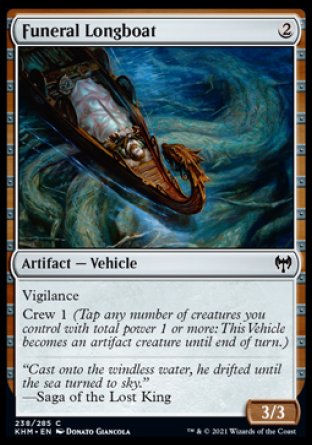 (238/285) Magic The Gathering Kaldheim Single: Funeral Longboat  Common