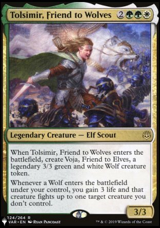 (224) Magic The Gathering The List Single: Tolsimir, Friend to Wolves  Rare