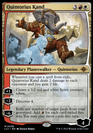 (238) Magic The Gathering The Lost Caverns of Ixalan Single: Quintorius Kand  Mythic