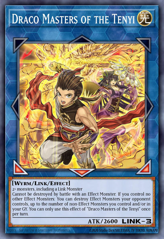 (205) YuGiOh TCG MP20: 2020 Tin of Lost Memories Mega Pack Single: Draco Masters of the Tenyi  Secret Rare