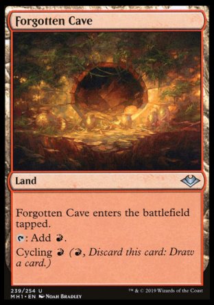 (239/254) Magic The Gathering Modern Horizons Single: Forgotten Cave Holo Uncommon