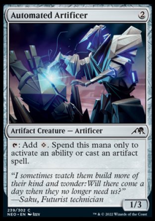 (239) Magic The Gathering Kamigawa: Neon Dynasty Single: Automated Artificer  Common