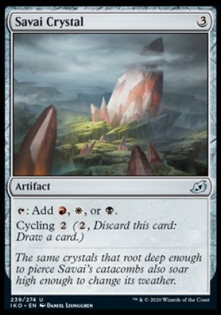 (239/274) Magic The Gathering Ikoria: Lair of Behemoths Single: Savai Crystal Holo Uncommon