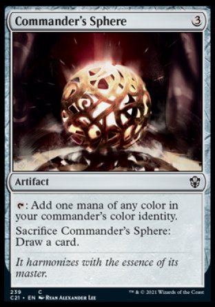 (239) Magic The Gathering Commander: Strixhaven Single: Commander's Sphere  Common