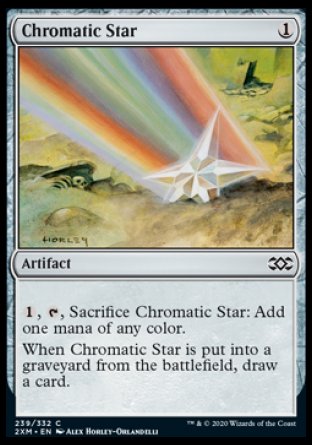 (239/332) Magic The Gathering Double Masters Single: Chromatic Star  Common
