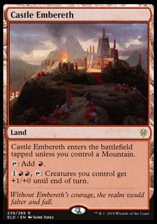 (239/269) Magic The Gathering Throne of Eldraine Single: Castle Embereth  Rare