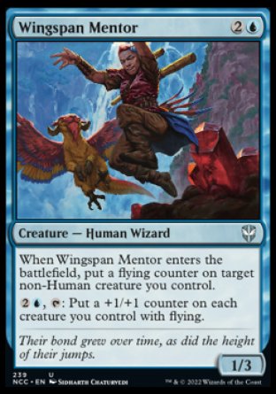 (239) Magic The Gathering Commander: Streets of New Capenna Single: Wingspan Mentor  Uncommon