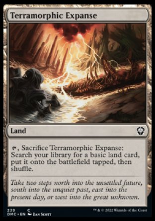 (239) Magic The Gathering Commander: Dominaria United Single: Terramorphic Expanse Holo Common