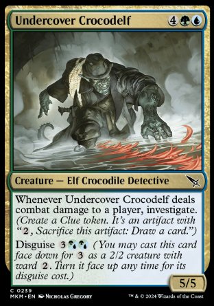 (239) Magic The Gathering Murders at Karlov Manor Single: Undercover Crocodelf (V.2)  Common
