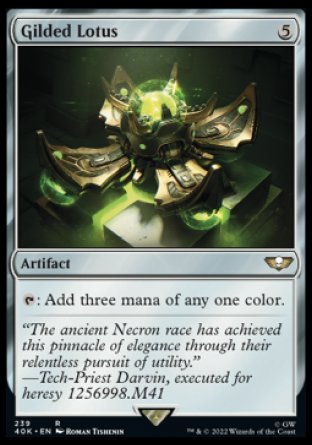 (239) Magic The Gathering Universes Beyond: Warhammer 40000 Single: Gilded Lotus Holo Rare