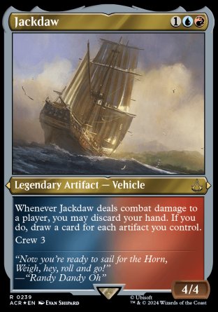 (239) Magic The Gathering Universes Beyond: Assassin's Creed: Extras Single: Jackdaw (V.2)  Holo Rare