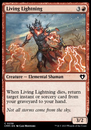 (239) Magic The Gathering Commander Masters Single: Living Lightning  Common