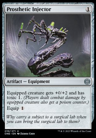 (239) Magic The Gathering Phyrexia: All Will Be One Single: Prosthetic Injector Holo Uncommon