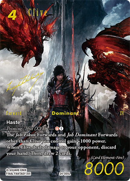 (005) Final Fantasy TCG Hidden Legends Single: Clive (24-005) (V.2)  Legend