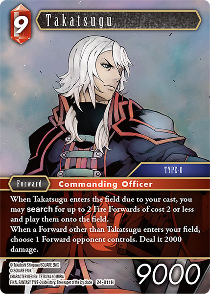 (011) Final Fantasy TCG Hidden Legends Single: Takatsugu (24-011)  Hero