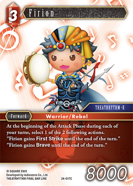 (017) Final Fantasy TCG Hidden Legends Single: Firion (24-017) Holo Common