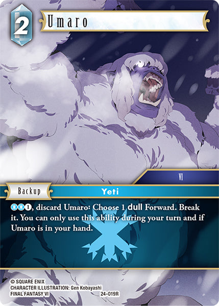 (019) Final Fantasy TCG Hidden Legends Single: Umaro (24-019) (V.1) Holo Rare