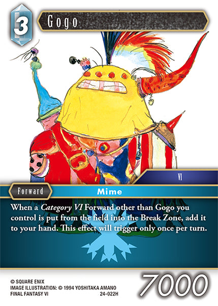 (022) Final Fantasy TCG Hidden Legends Single: Gogo (24-022)  Hero