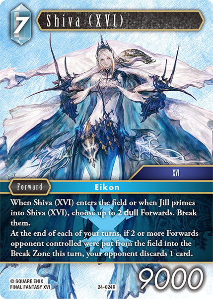 (024) Final Fantasy TCG Hidden Legends Single: Shiva (XVI) (24-024)  Rare
