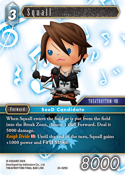 (029) Final Fantasy TCG Hidden Legends Single: Squall (24-029) Holo Common