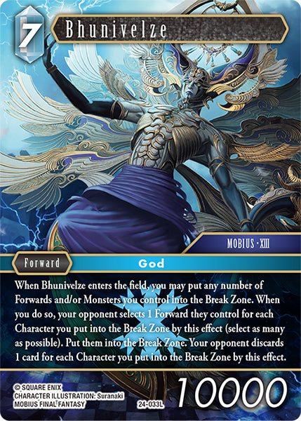 (033) Final Fantasy TCG Hidden Legends Single: Bhunivelze (24-033)  Legend