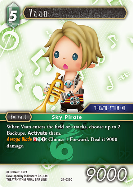 (039) Final Fantasy TCG Hidden Legends Single: Vaan (24-039) Holo Common
