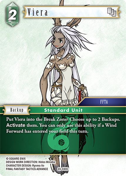 (040) Final Fantasy TCG Hidden Legends Single: Viera (24-040) Holo Common