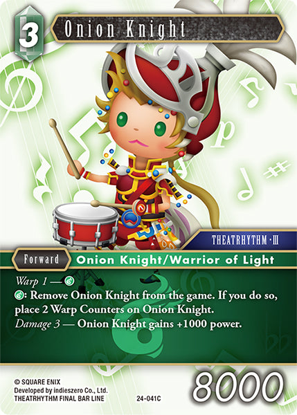 (041) Final Fantasy TCG Hidden Legends Single: Onion Knight (24-041) Holo Common