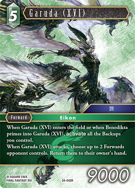 (042) Final Fantasy TCG Hidden Legends Single: Garuda (XVI) (24-042) Holo Rare