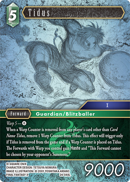 (048) Final Fantasy TCG Hidden Legends Single: Tidus (24-048)  Legend