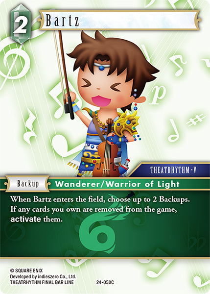 (050) Final Fantasy TCG Hidden Legends Single: Bartz (24-050) Holo Common