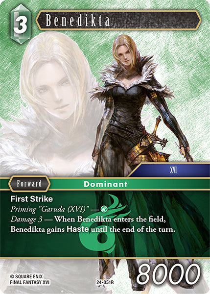 (051) Final Fantasy TCG Hidden Legends Single: Benedikta (24-051) Holo Rare
