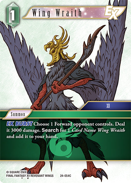 (054) Final Fantasy TCG Hidden Legends Single: Wing Wraith (24-054) Holo Common