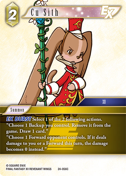 (056) Final Fantasy TCG Hidden Legends Single: Cu Sith (24-056) Holo Common